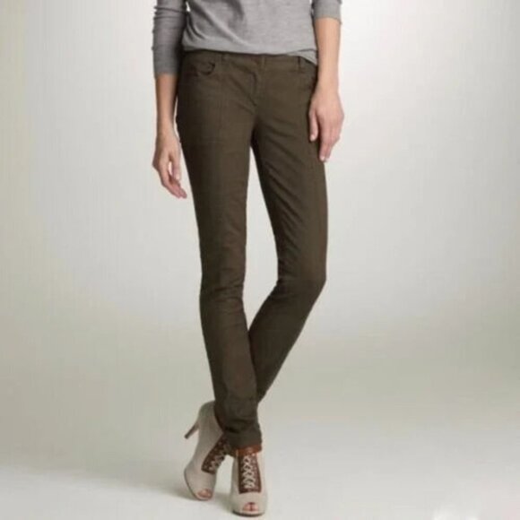 J. Crew Women's Size 4 City Fit Riveter Pants Green - Picture 1 of 6